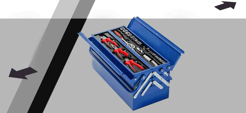 118pc Chrome Vanadium Tool Kit w/ Cordless Screwdriver - Bullet