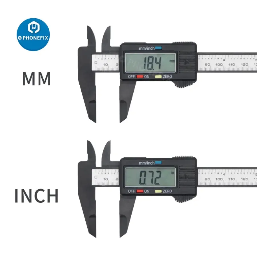 150mm Electronic Digital Caliper Carbon Fiber Dial Vernier Caliper Gauge