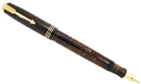 1937 PARKER GOLDEN PEARL DJ VACUMATIC FOUNTAIN PEN HIGH FLEX F-BBB  NIB RESTORED