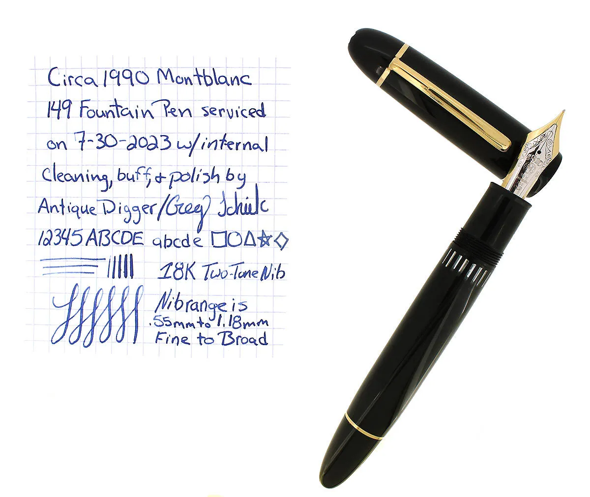 1990 MONTBLANC MEISTERSTUCK N°149 WEST GERMANY 18K NIB FOUNTAIN PEN RESTORED