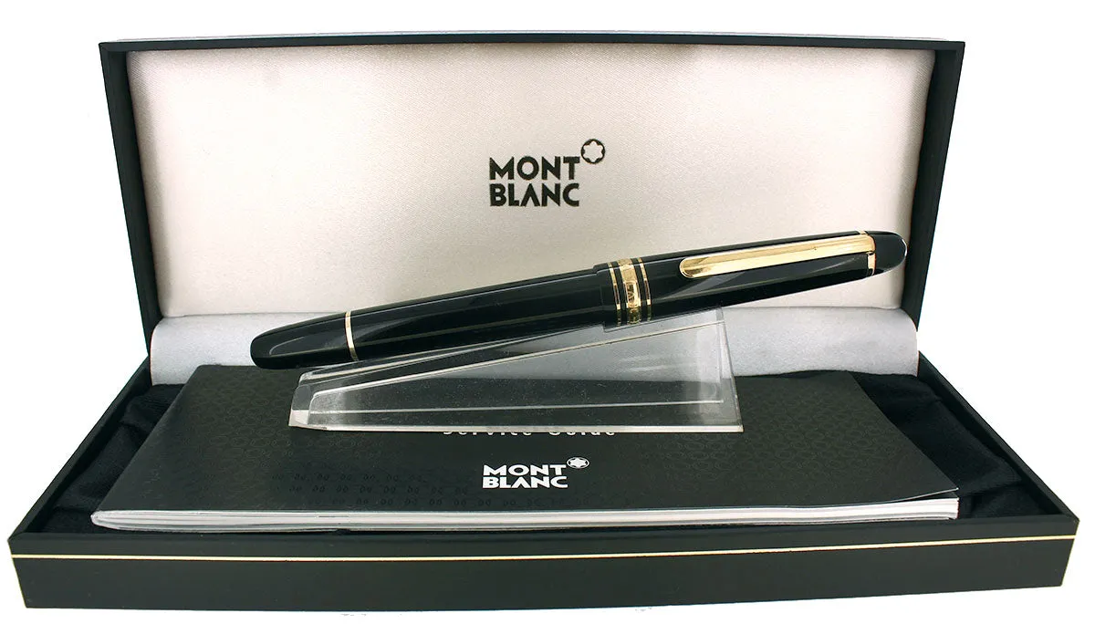 2004 MONTBLANC MEISTERSTUCK N°145 GOLD TRIM CLASSIQUE MEDIUM NIB FOUNTAIN PEN MINT