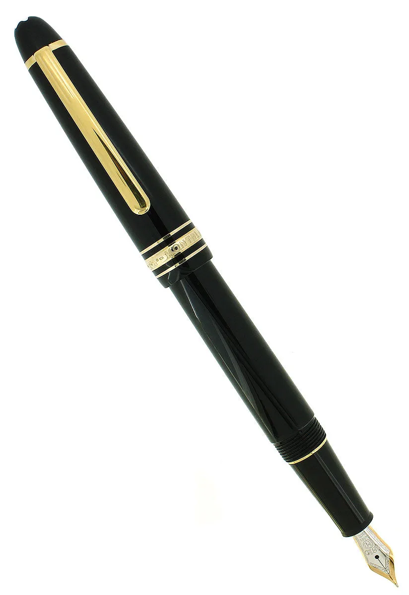 2004 MONTBLANC MEISTERSTUCK N°145 GOLD TRIM CLASSIQUE MEDIUM NIB FOUNTAIN PEN MINT