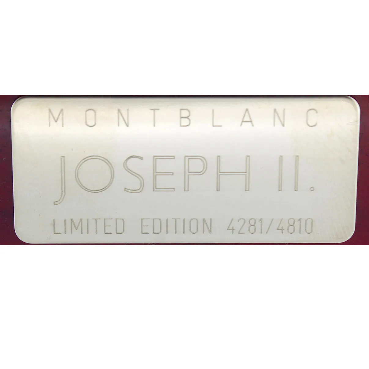 2012 MONTBLANC JOSEPH II PATRON OF THE ARTS LIMITED EDITION 4810 FOUNTAIN PEN NEVER INKED