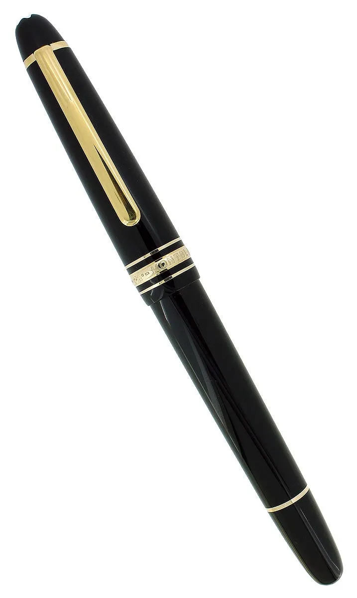 2022 MONTBLANC MEISTERSTUCK N°145 GOLD TRIM CLASSIQUE MEDIUM NIB FOUNTAIN PEN MINT