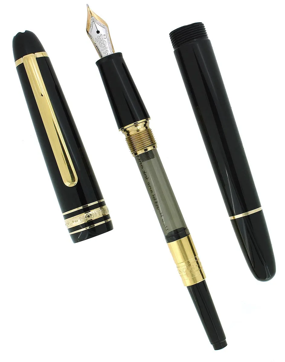 2022 MONTBLANC MEISTERSTUCK N°145 GOLD TRIM CLASSIQUE MEDIUM NIB FOUNTAIN PEN MINT