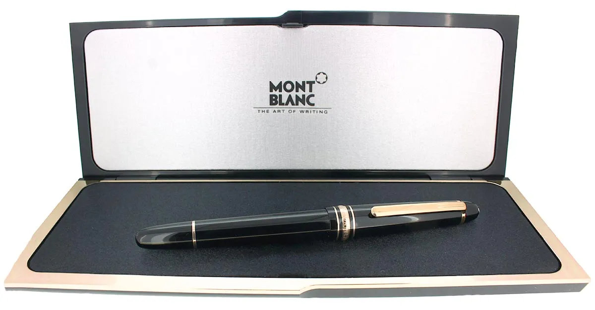 2022 MONTBLANC MEISTERSTUCK N°145 GOLD TRIM CLASSIQUE MEDIUM NIB FOUNTAIN PEN MINT