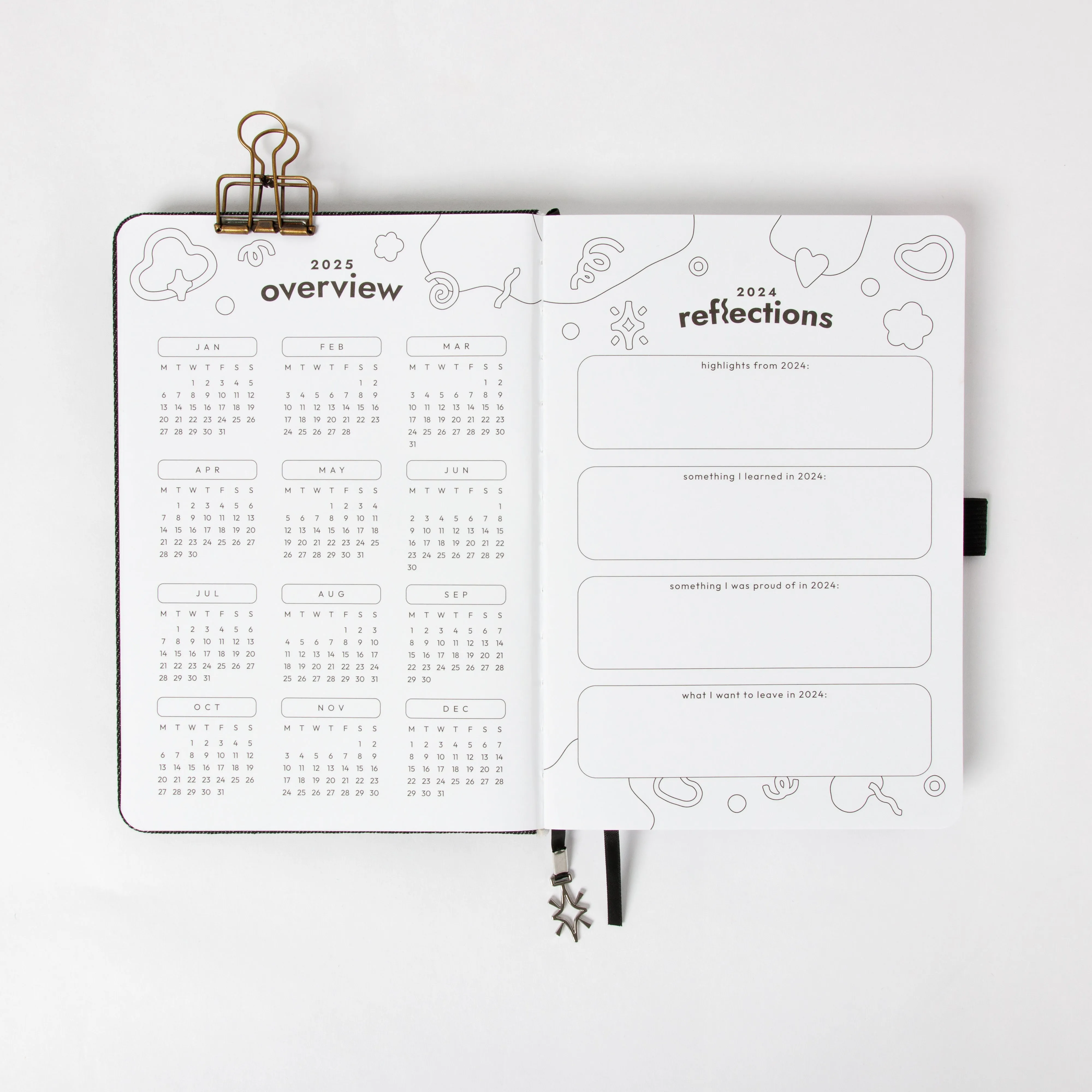 2025 Doodle Planner: Picnic Gingham