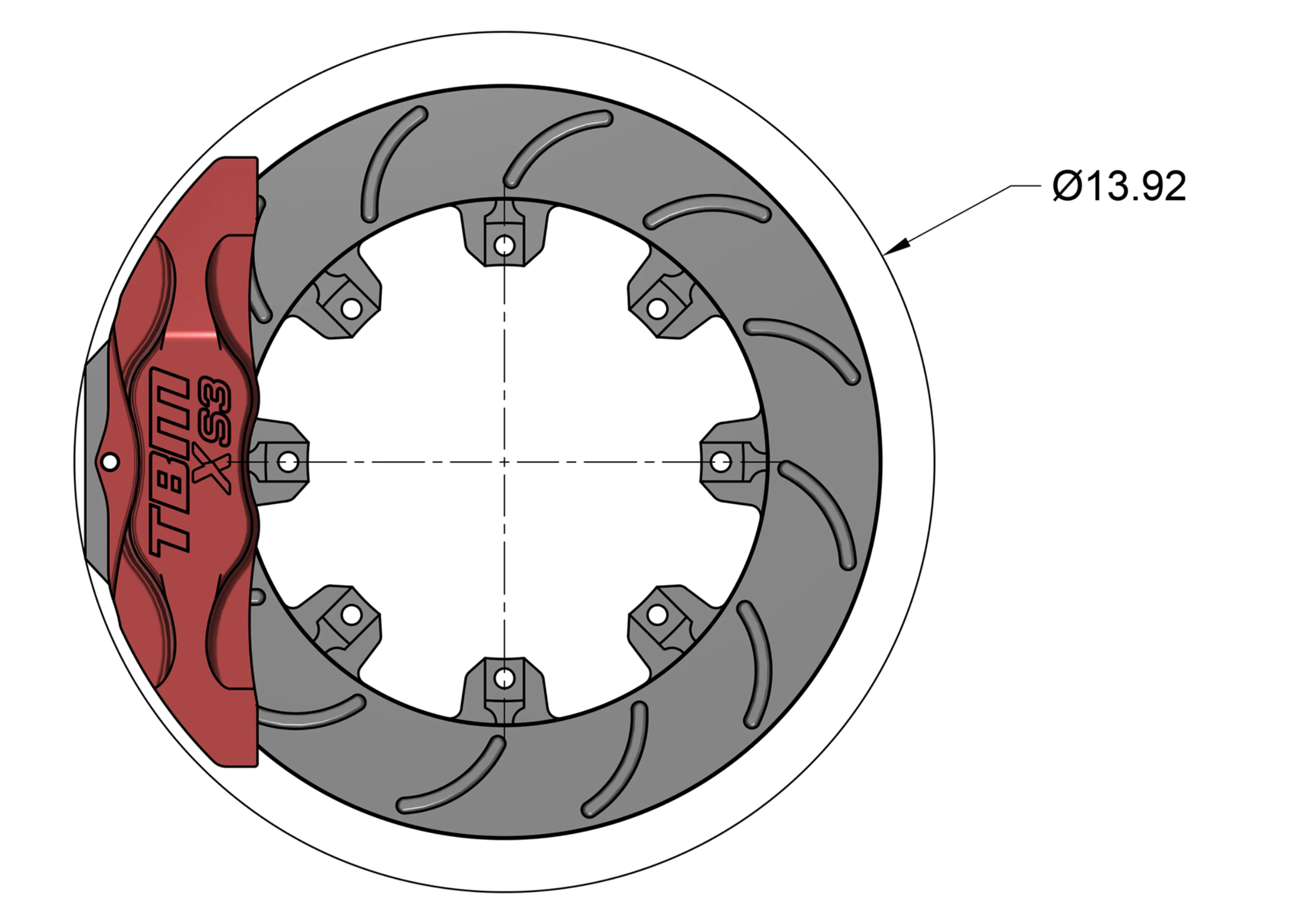 94-04 SN95 XS3 Front Extreme Street Brake Kit