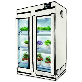 Active Grow Vegetables & Greens High Intensity 2' x 4' 3-Tier LED Walden White Grow Tent Kit