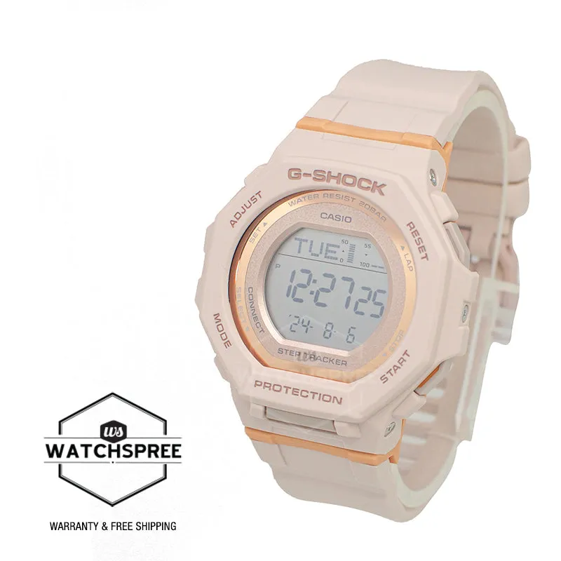 Casio G-Shock for Ladies' GMD-B300 Lineup G-SQUAD Bluetooth¶ôÇï¶ô¶÷ Dual Time Bio-Based Matte Beige Resin Band Watch GMDB300-4D GMD-B300-4D GMD-B300-4