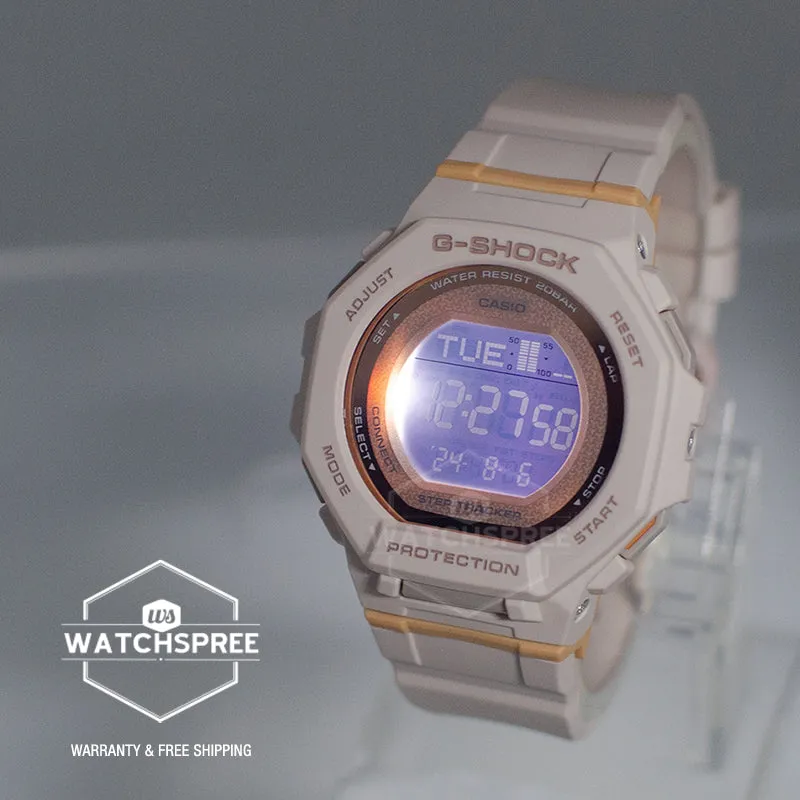 Casio G-Shock for Ladies' GMD-B300 Lineup G-SQUAD Bluetooth¶ôÇï¶ô¶÷ Dual Time Bio-Based Matte Beige Resin Band Watch GMDB300-4D GMD-B300-4D GMD-B300-4