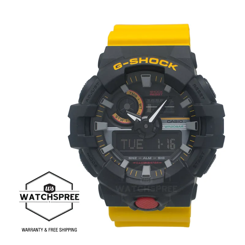 Casio G-Shock GA-700 Lineup Mix Tape Series Watch GA700MT-1A9 GA-700MT-1A9