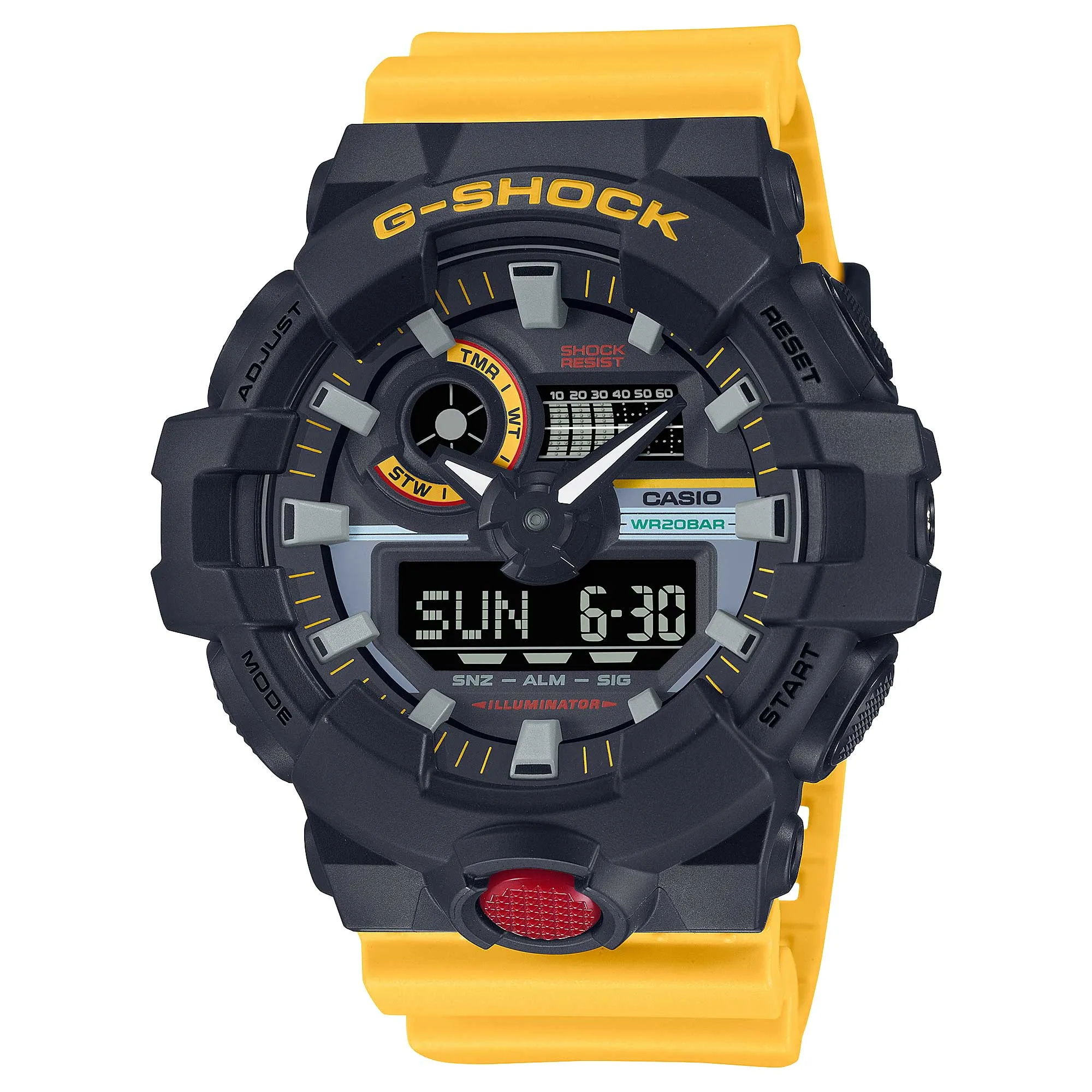 Casio G-Shock GA-700 Lineup Mix Tape Series Watch GA700MT-1A9 GA-700MT-1A9