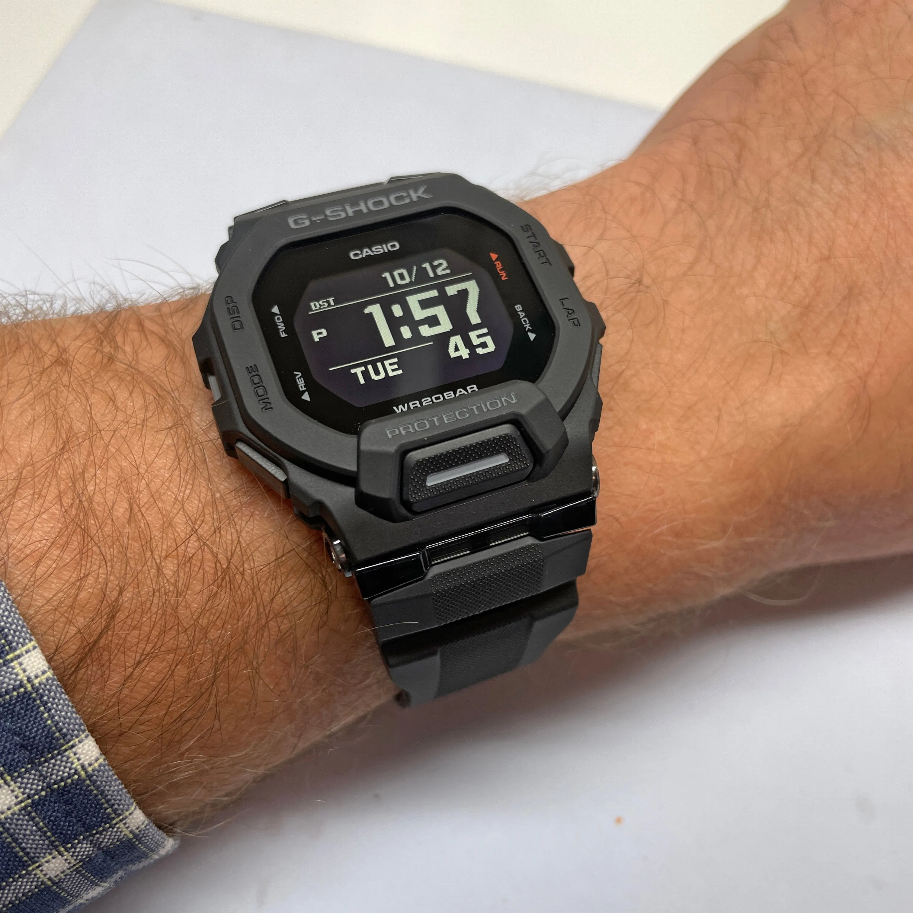 CASIO G-Shock GBD200-1 Move Watch Power Trainer Bluetooth Square