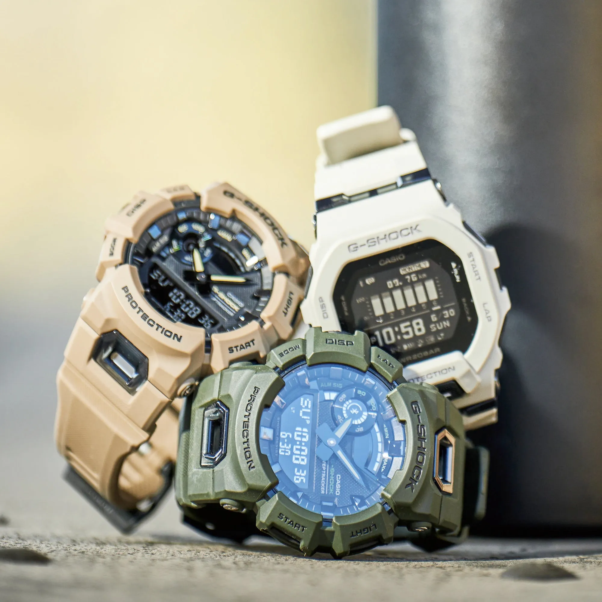 CASIO G-Shock GBD200UU-9 Utility Light Grey Watch Power Trainer Square Limited