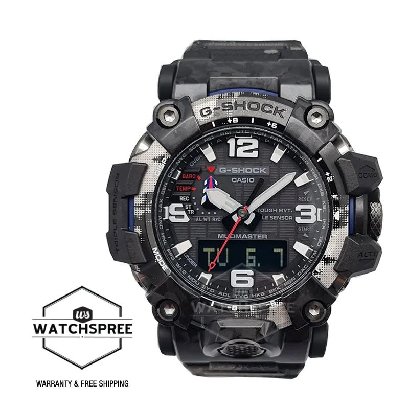 Casio G-Shock Master of G - Land Mudmaster Team Land Cruiser Toyota Auto Body Tie-up Model Mud and Sand Splatter Pattern Resin Band Watch GWG2000TLC-1A GWG-2000TLC-1A