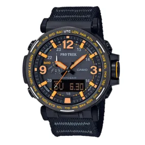 Casio Pro Trek PRG-600 Series Triple Sensor Tough Solar Black MAXIFRESH’?????¶ôÇï¶ôǝ??’?????¶ôÇï¶ôǝ?’?????¶ôÇï¶ôíôÇïÇ?ÇîÇ??€õ’??ǯ¶ôÇû¶ô¶©Ç??€õ????? Cloth Band Watch PRG600YB-1D PRG-600YB-1D PRG-600YB-1