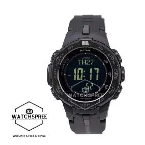 Casio Pro Trek PRW-3100 Series of Triple Sensor Black Resin Band Watch PRW3100Y-1B