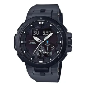 Casio Pro Trek PRW-7000 Series Triple Sensor Version 3 Grey Carbon Fiber insert Resin Band Watch PRW7000-8D PRW-7000-8D