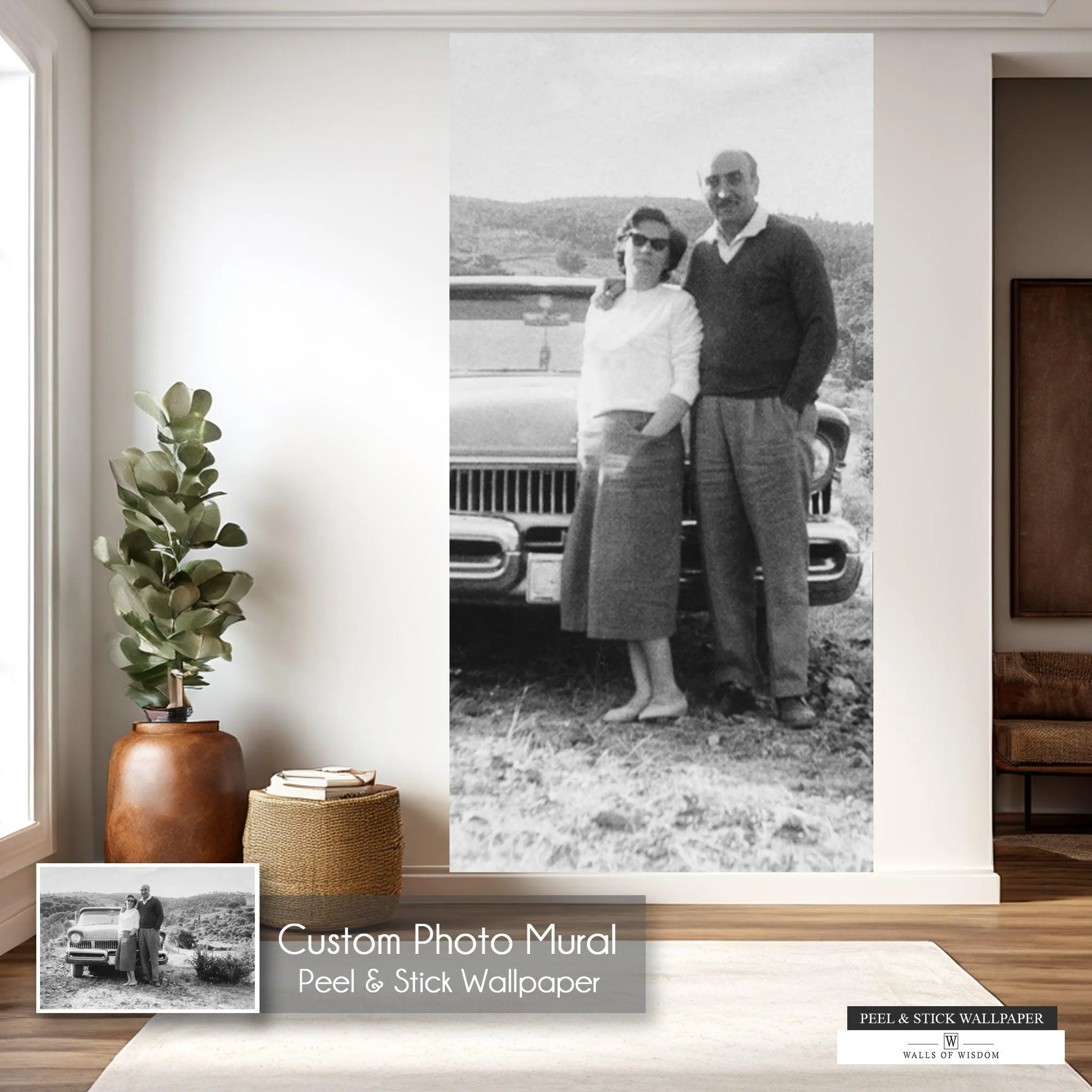 Custom Peel and Stick Wallpaper Photo Mural | Personalized Wall Murals for Home & Business Decor