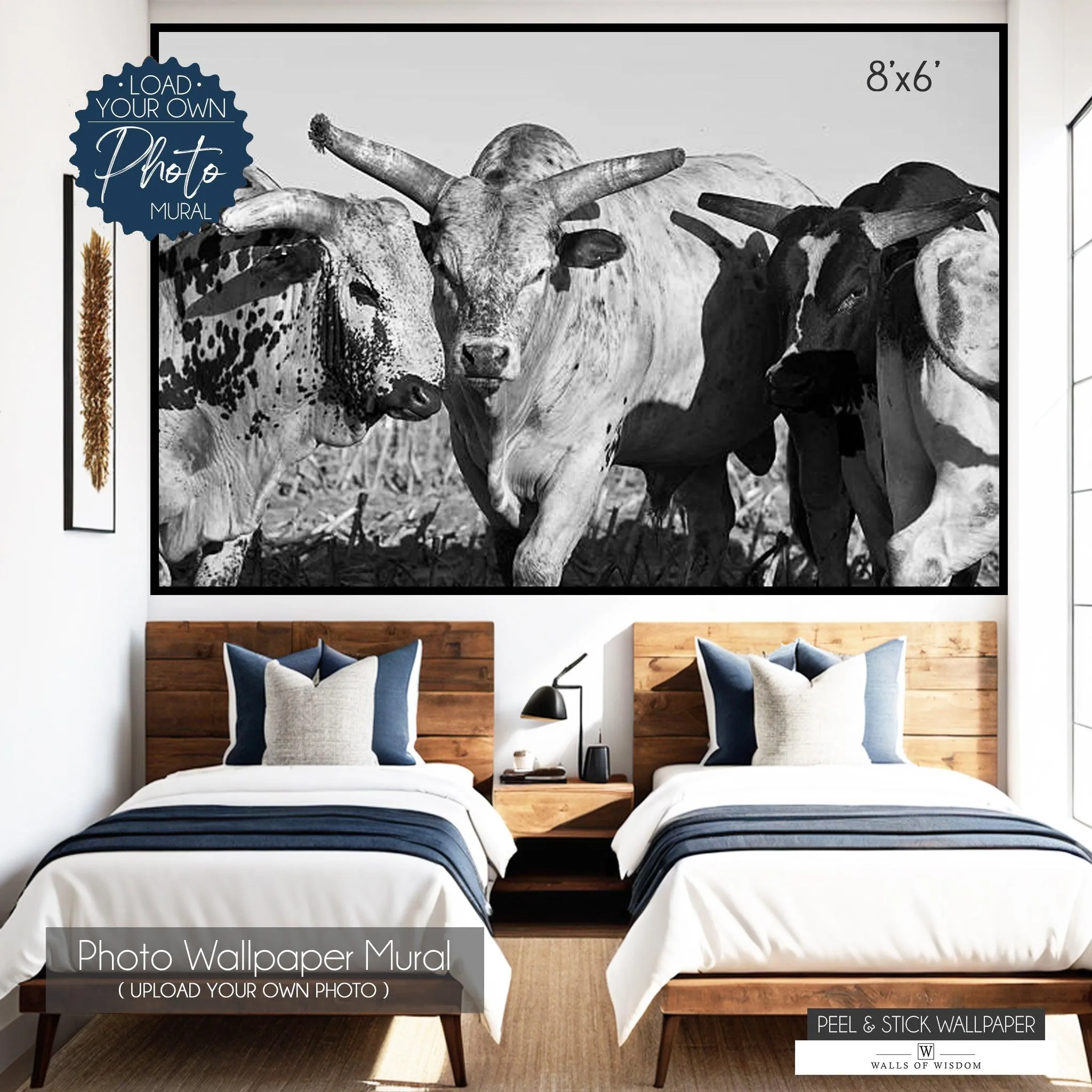 Custom Wallpaper Photo Mural | Personalized Peel and Stick Wallpaper