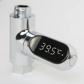 Electric Shower Bath Faucet Water Thermometer With LED Digital Screen