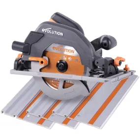 Evolution R185CCSX: Multi-Material Cutting Circular Saw 7-1/4 in. Blade With 3ft, 4in. Track Included