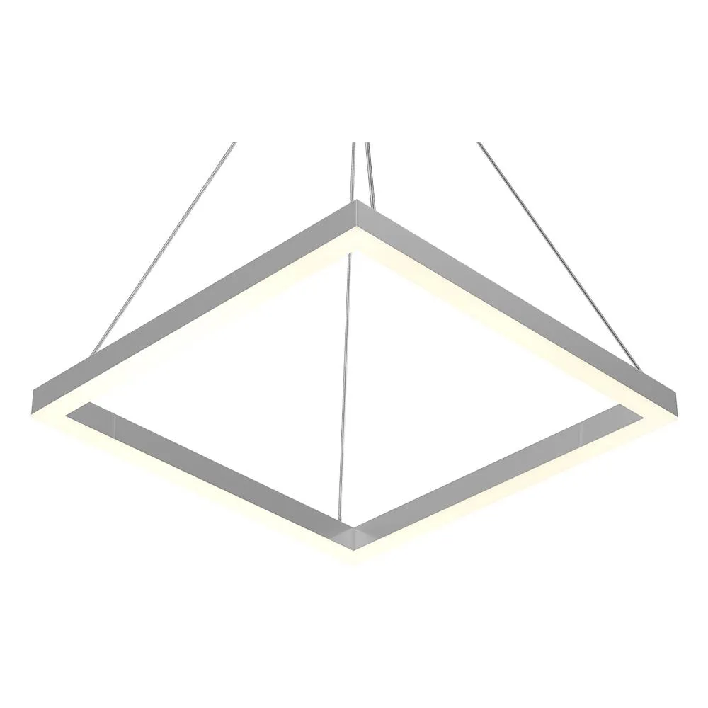 LED Pendant Light Fixture, Square, Dimmable, 3000K (Warm White) (P3111-5F)