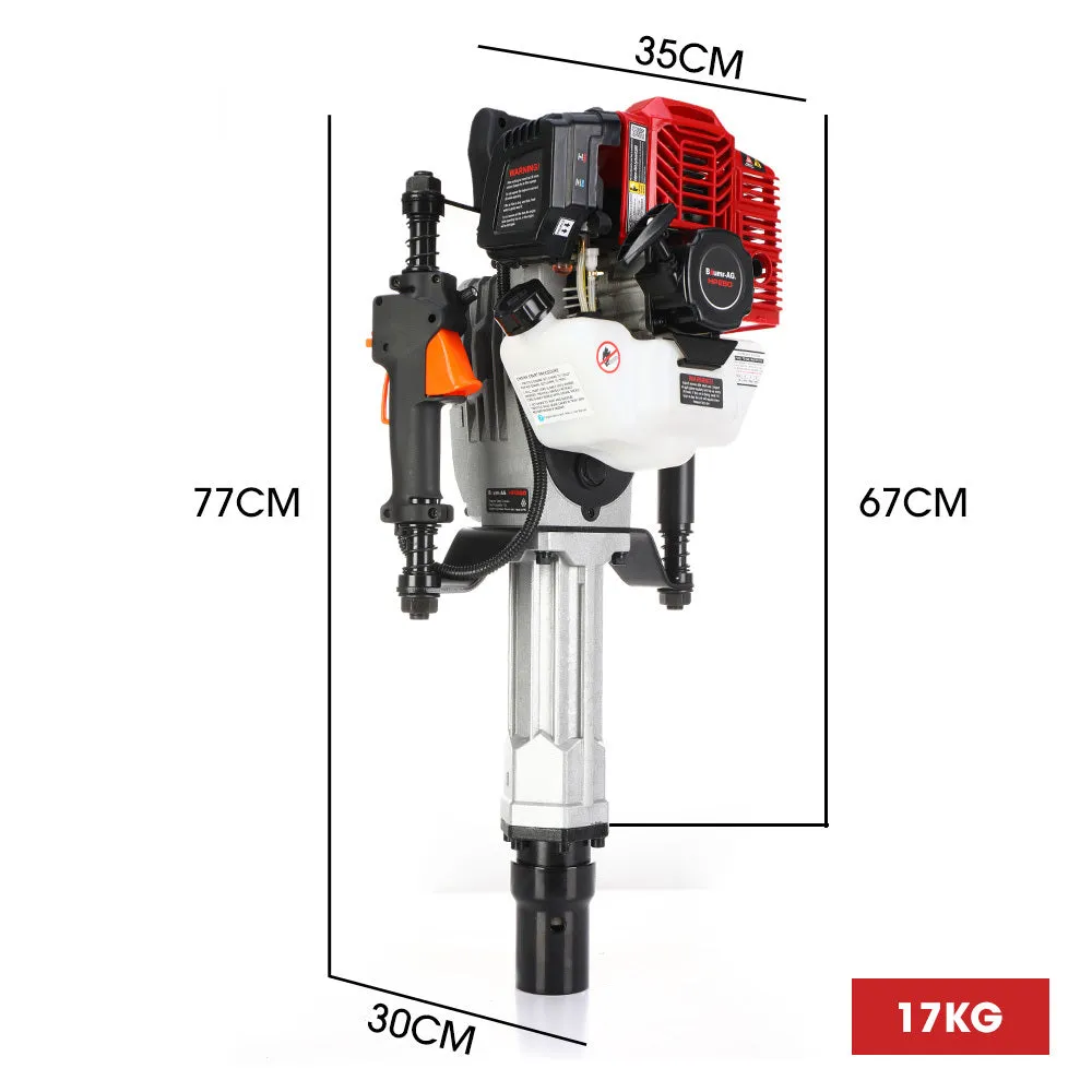 Lightweight 52cc 2-Stroke Petrol Post Driver 55J 1800BPM Baumr-AG