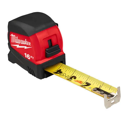 Milwaukee 48-22-0416 16FT COMPACT WIDE BLADE TAPE MEASURE