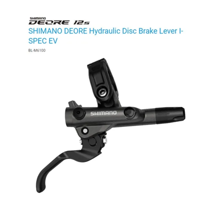 Shimano MTB Hydraulic Disc Brake Set M6100 Deore with Brake Lever BL-M6100 & Brake Caliper BR-M6100